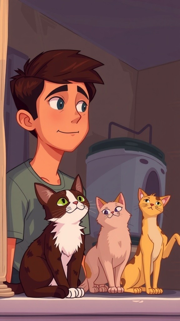 A New Home for Stray Kittens