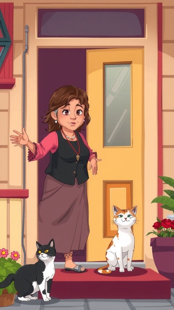 A New Beginning: The Old Lady and the Stray Cat