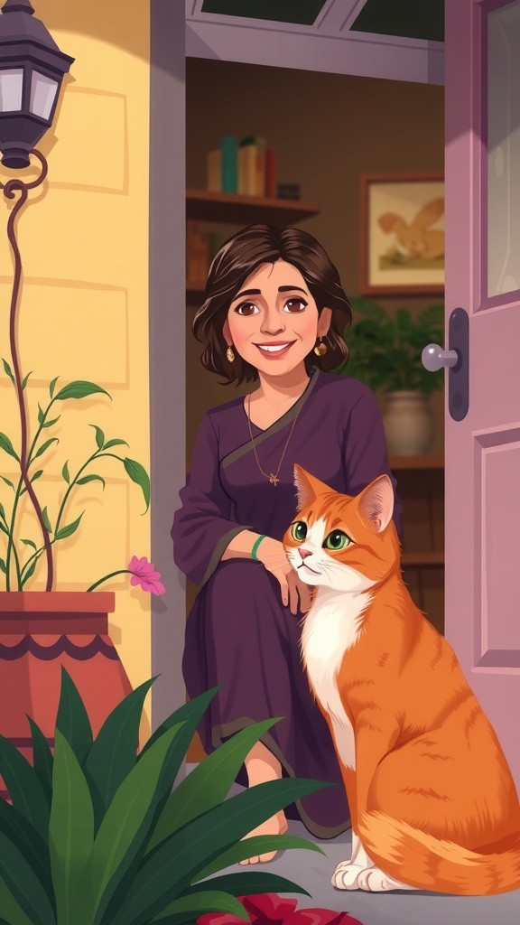 The Stray Cat and the Kind Old Lady