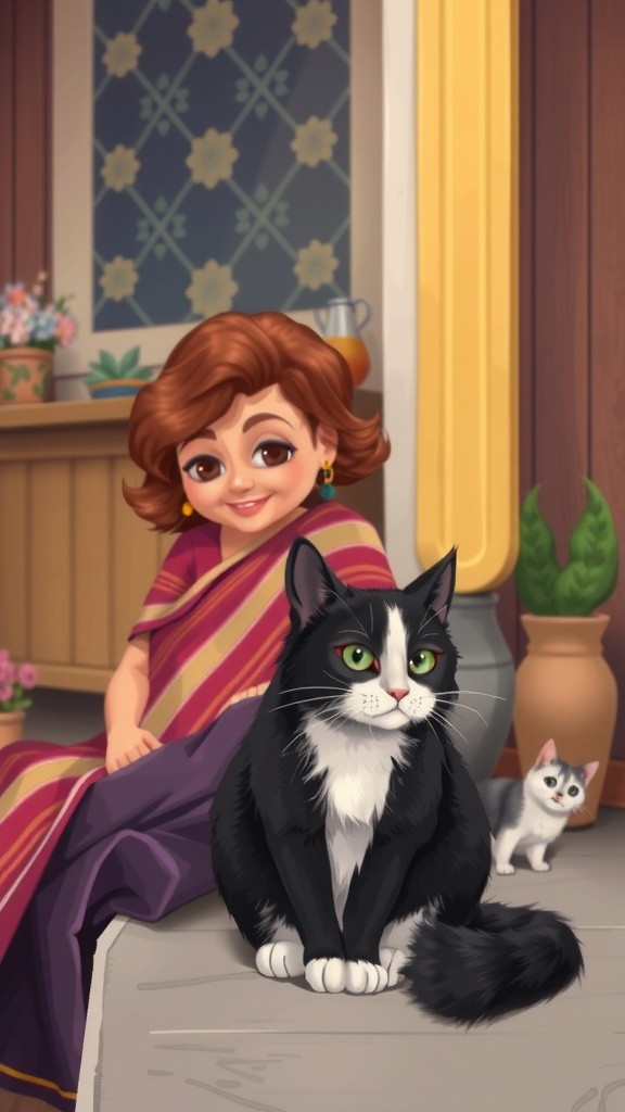 A Stray Cat's New Family