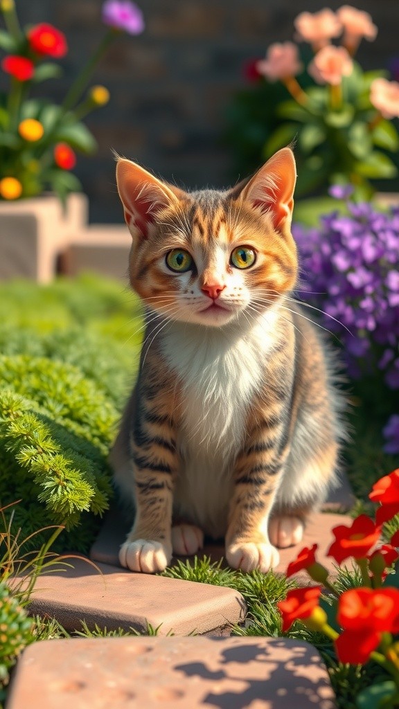 A Stray Cat's Journey to Friendship