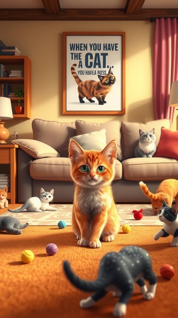 Tiny Furry Dictators: The Cat Boss Life!