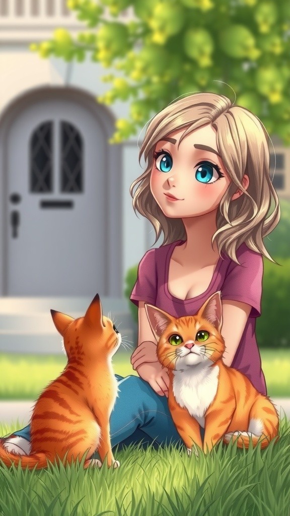 A New Friendship: The Old Lady and the Stray Cat