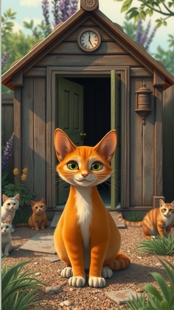 A Stray Cat's New Home