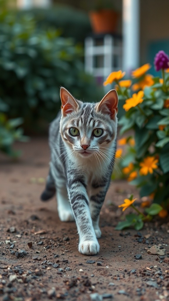 The Old Lady and the Stray Cat Family