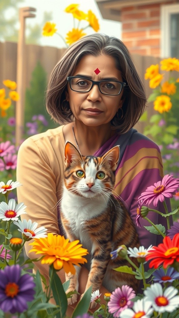 Unexpected Friends: The Stray Cat and the Old Lady