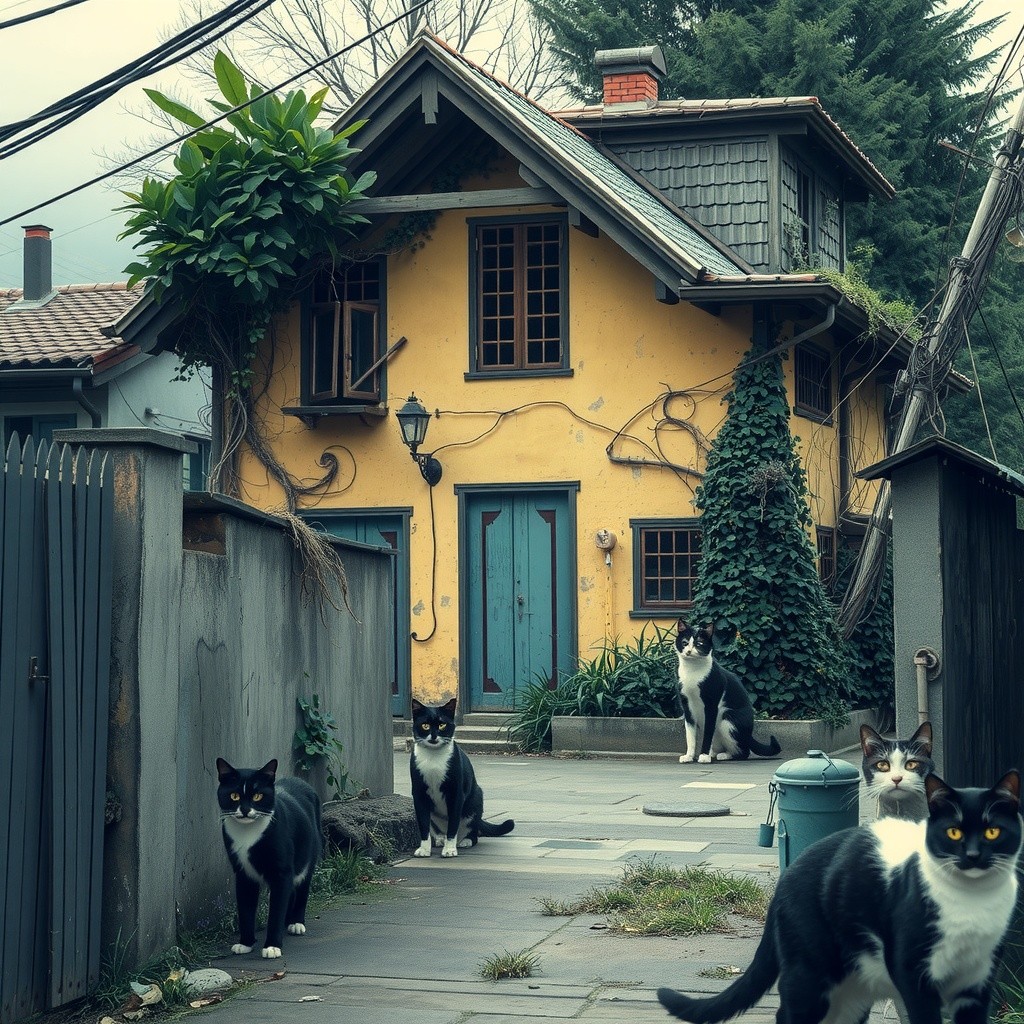 The Stray Cat and the Kind Old Lady