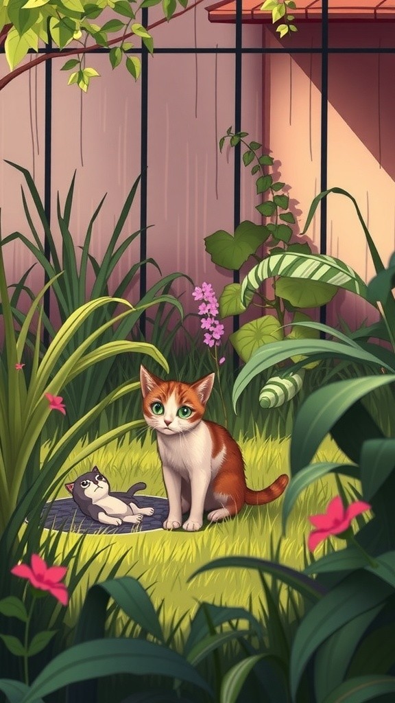 The Stray Cat and the Old Lady's Friendship