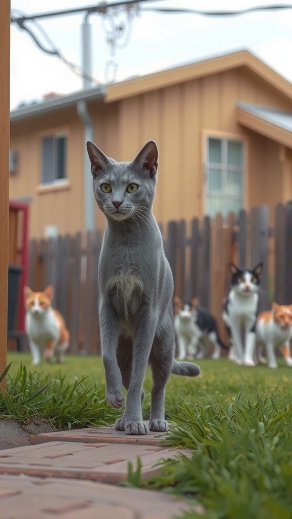A New Family: The Old Lady and the Stray Cat