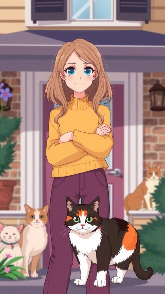From Stray to Family: The Old Lady and the Cat