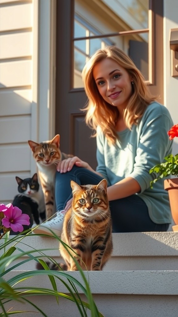 A New Beginning: The Old Lady and the Stray Cat