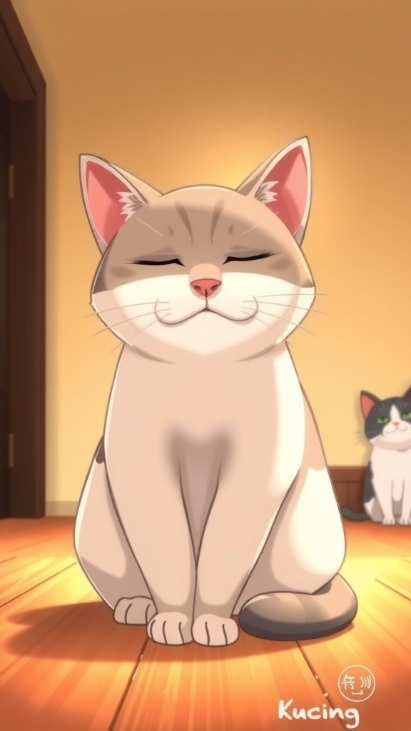 Kucing Menunggu WiFi Tetangga