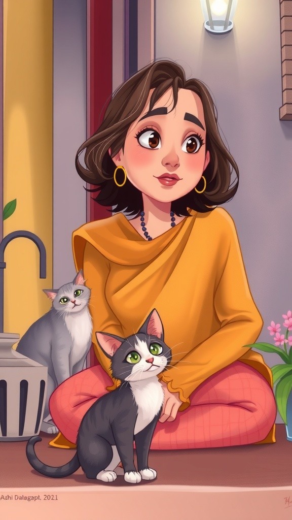 The Old Lady and the Stray Cat