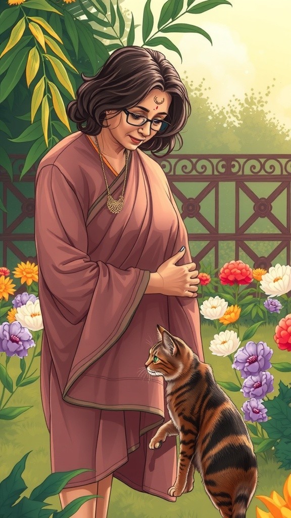 The Old Lady and the Stray Cat's New Beginnings