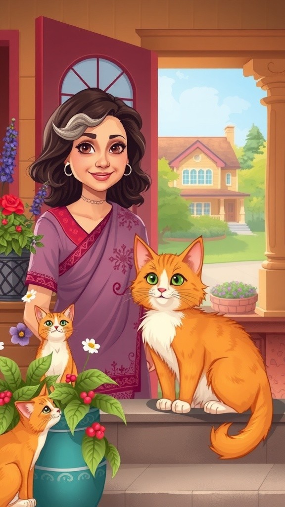 The Old Lady and the Stray Cat's New Family