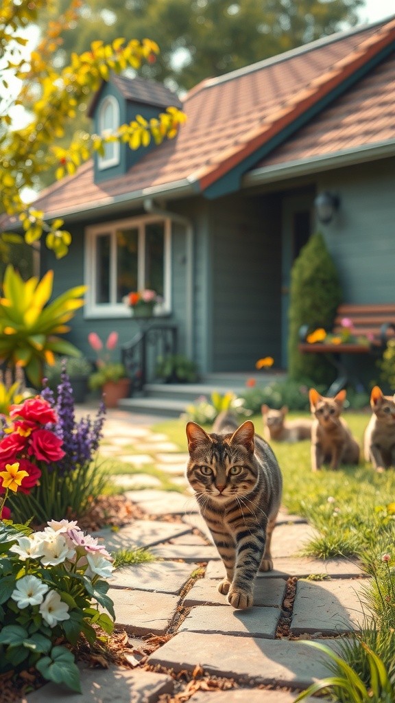 Kittens by the Old Lady's House