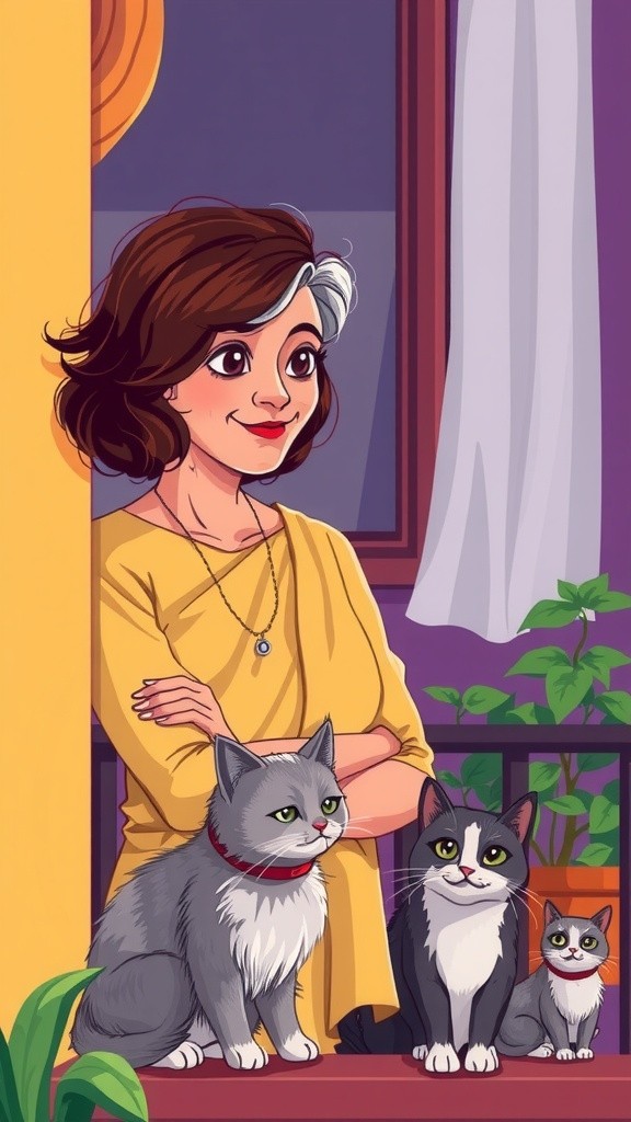 Unexpected Friends: The Stray Cat and the Old Lady