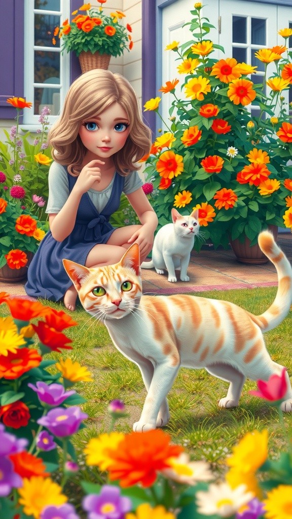 Unexpected Friends: The Stray Cat's Kittens