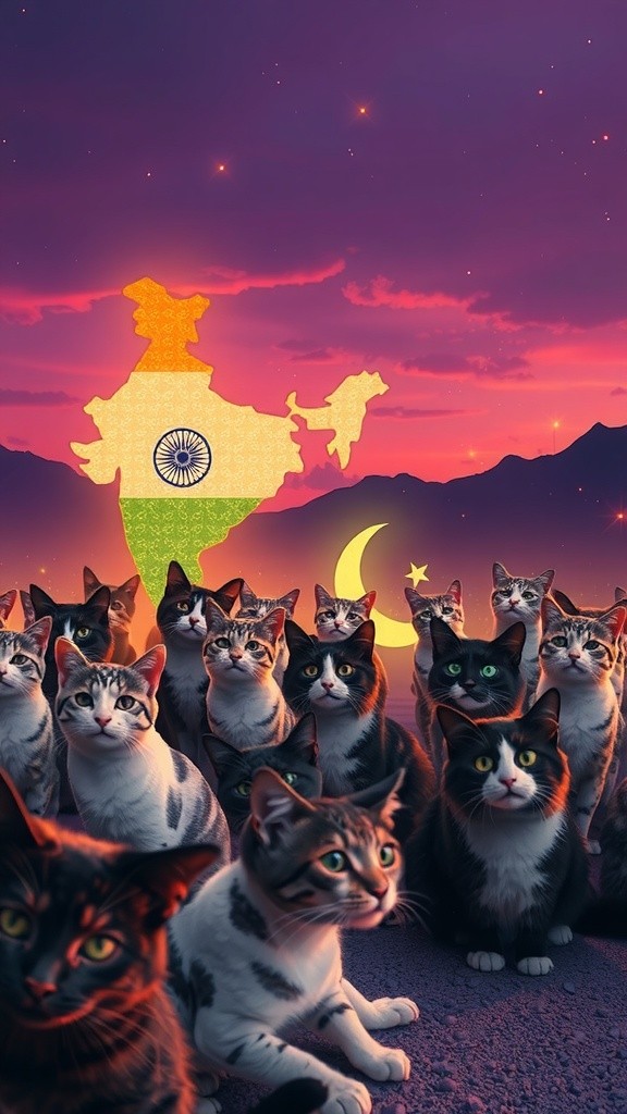 भारत-पाकिस्तान के AI शेरों की मजेदार लड़ाई!