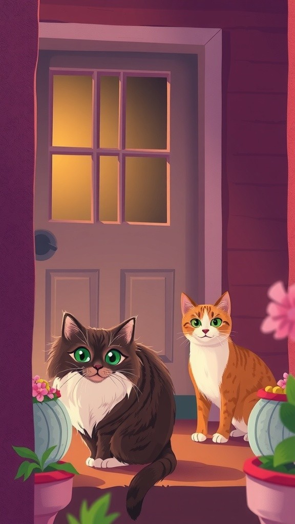 From Stray to Friend: A Cat's New Home