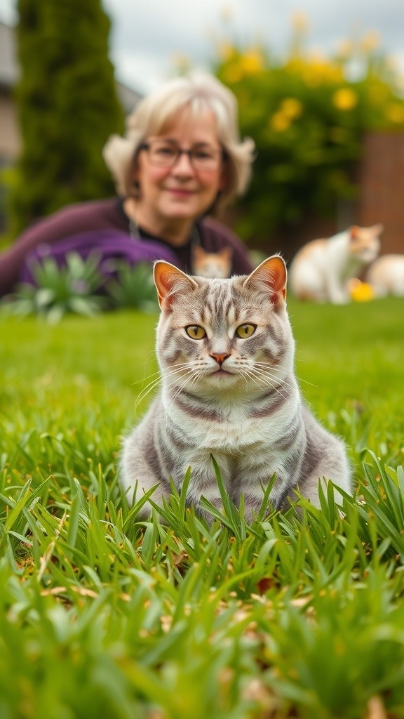 A Kind Encounter: The Old Lady and the Stray Cat