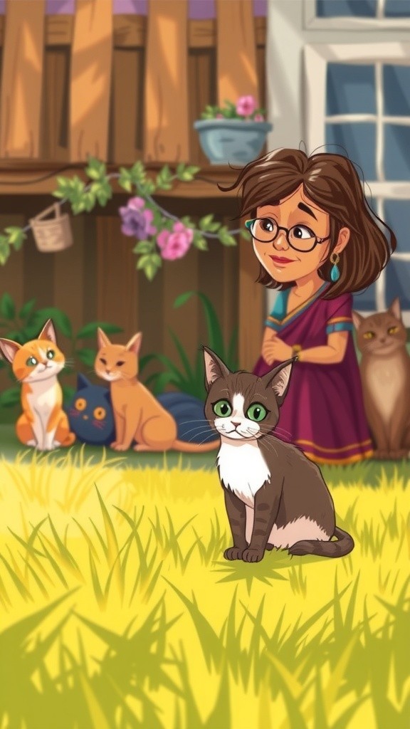 The Old Lady and the Stray Cat