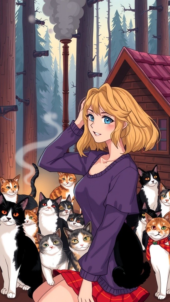 The Old Lady and the Stray Cat