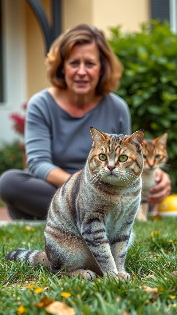 A New Friendship: The Old Lady and the Stray Cat