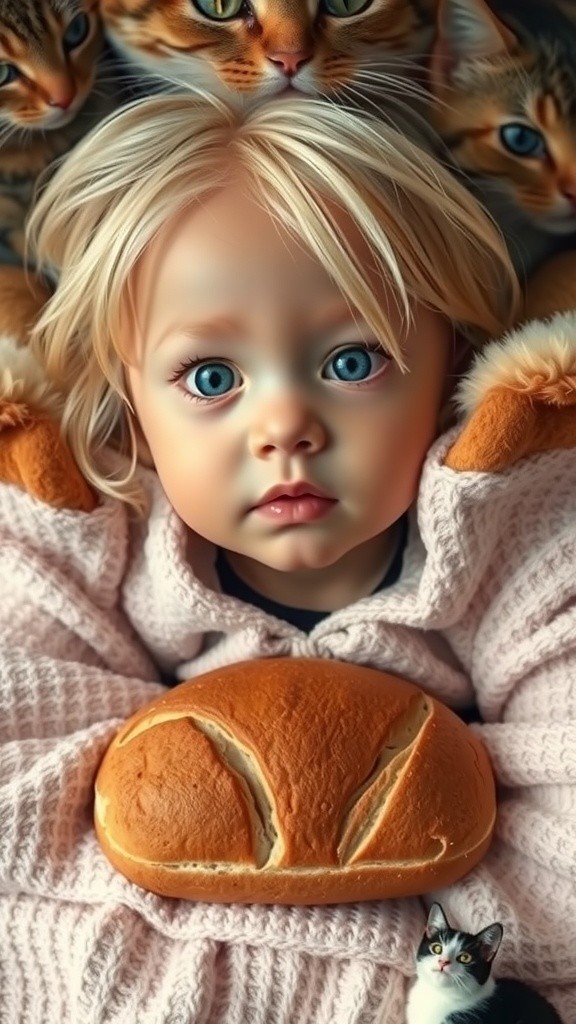 Small Baby and Cate Fun Time