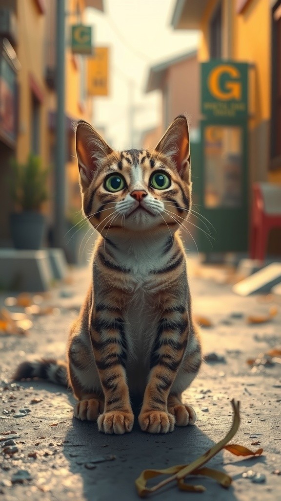 A Stray Cat's New Home