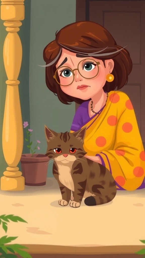The Kindhearted Lady and the Stray Cat Family