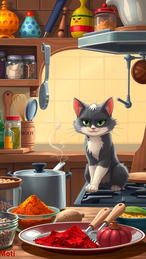 Moti the Kitchen Cat: A Floury Adventure
