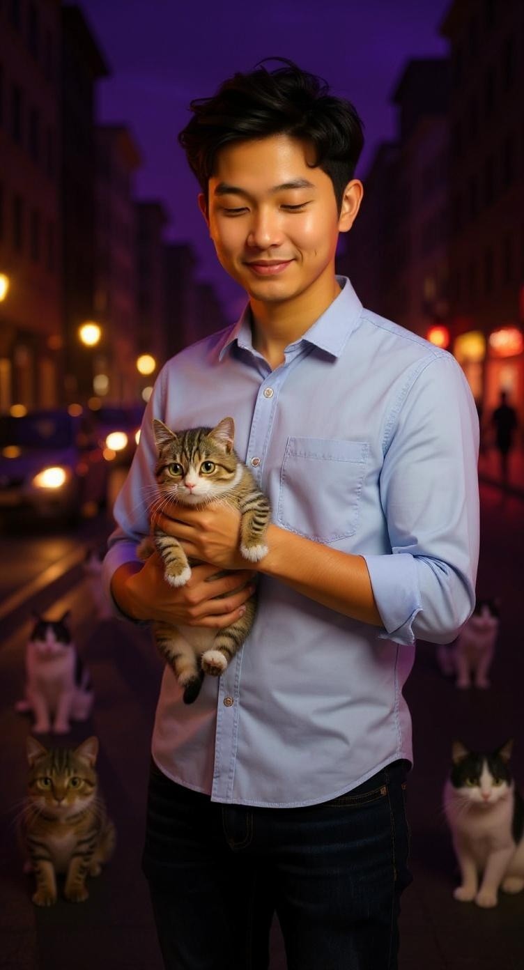 Kisah Kucing yang Dapat Kasih Sayang Setelah Terbuang