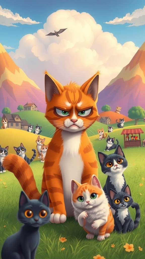 Welcome to Cat World: The Purrfect Place for Naps and Mischief!