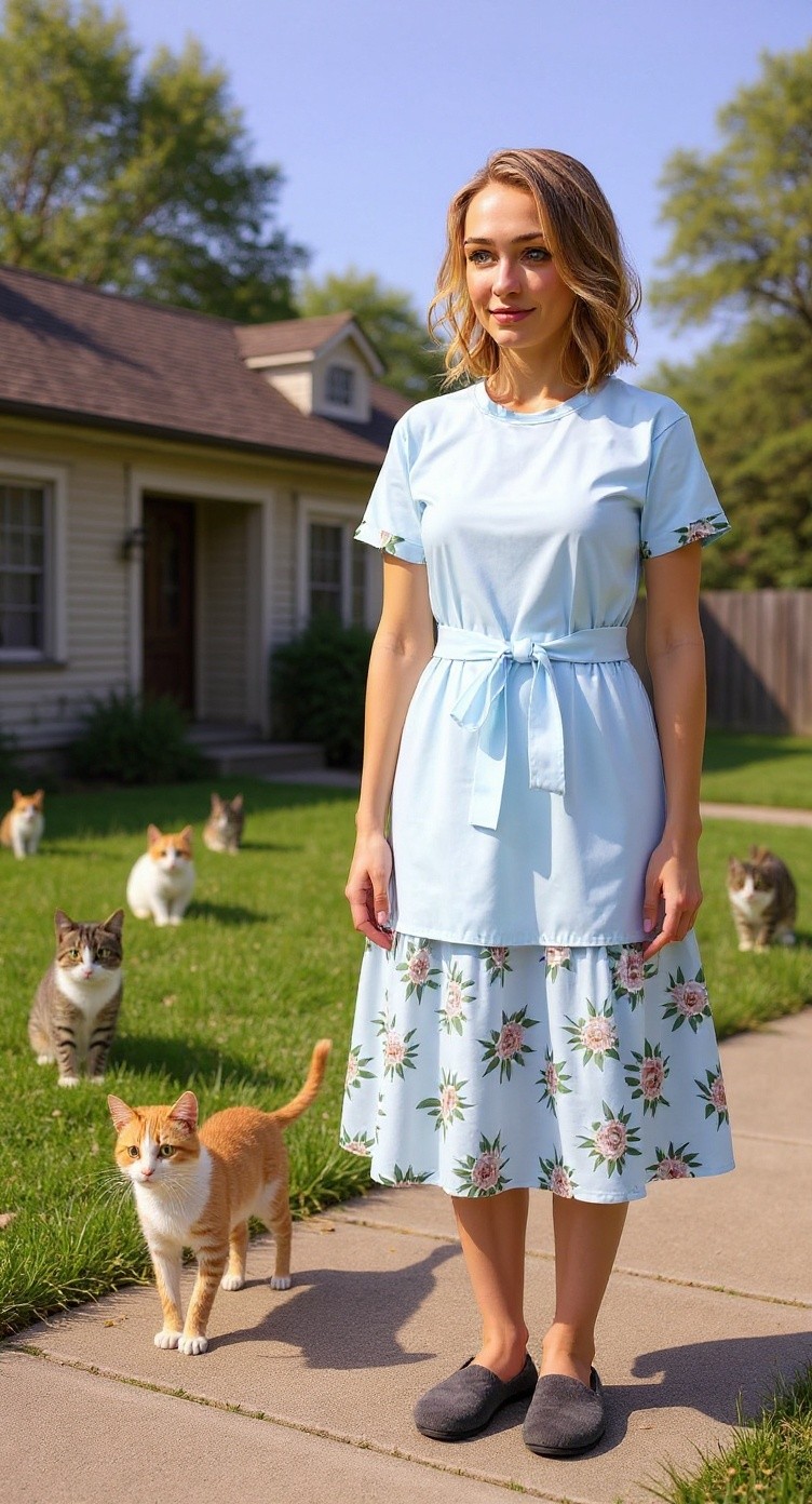 The Old Lady and the Stray Cat