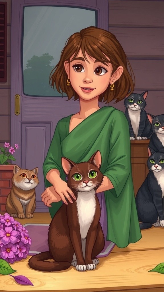 The Old Lady and the Stray Cat