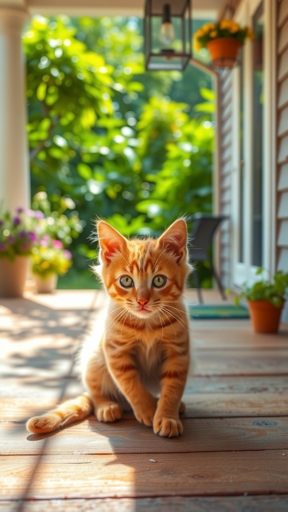 A New Friendship: The Stray Cat and the Old Lady