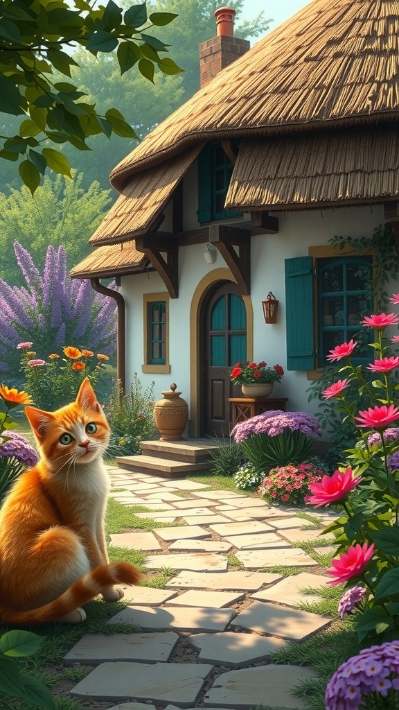 The Stray Cat's Daily Visit