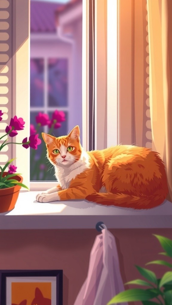 The Friendly Feline: A Cat's New Home