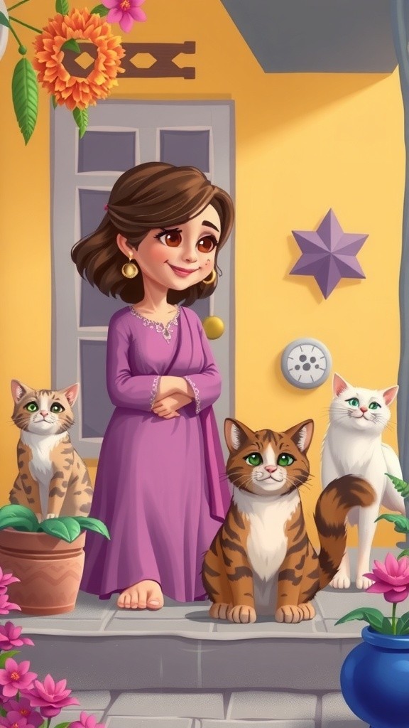 A New Beginning: The Old Lady and the Stray Cat