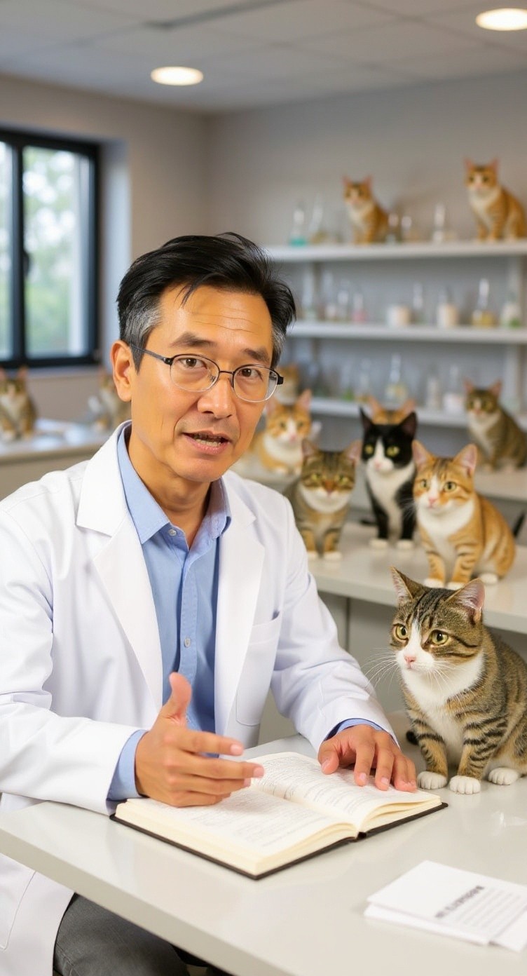 Kucing Pura-pura pintar untuk Makanan