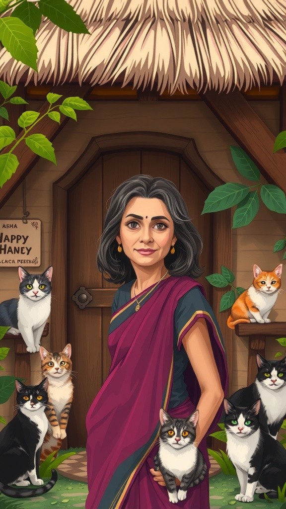 The Old Lady and the Stray Cat