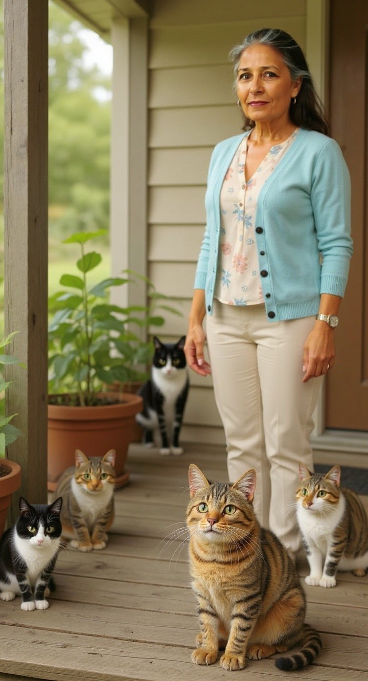 A Surprise Friendship: The Stray Cat and the Old Lady