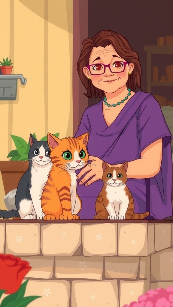 A New Beginning: The Old Lady and the Stray Cat