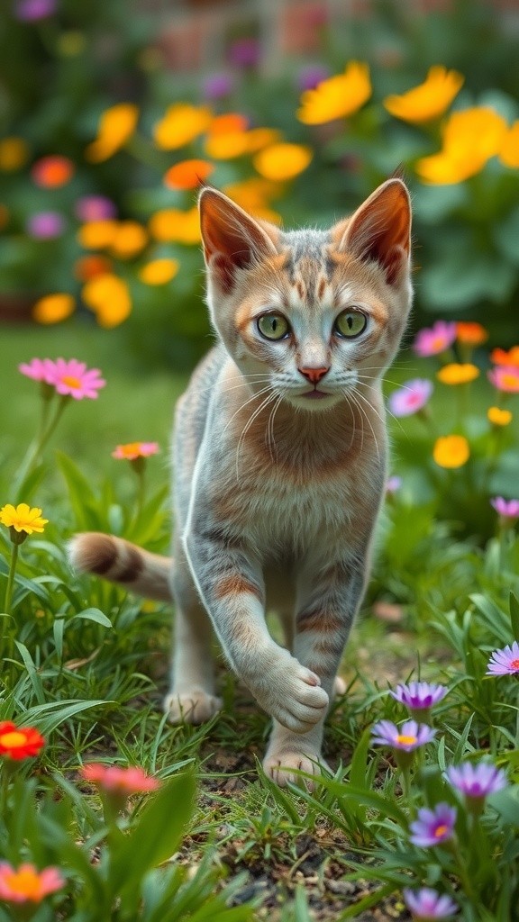 The Old Lady and the Stray Cat Family