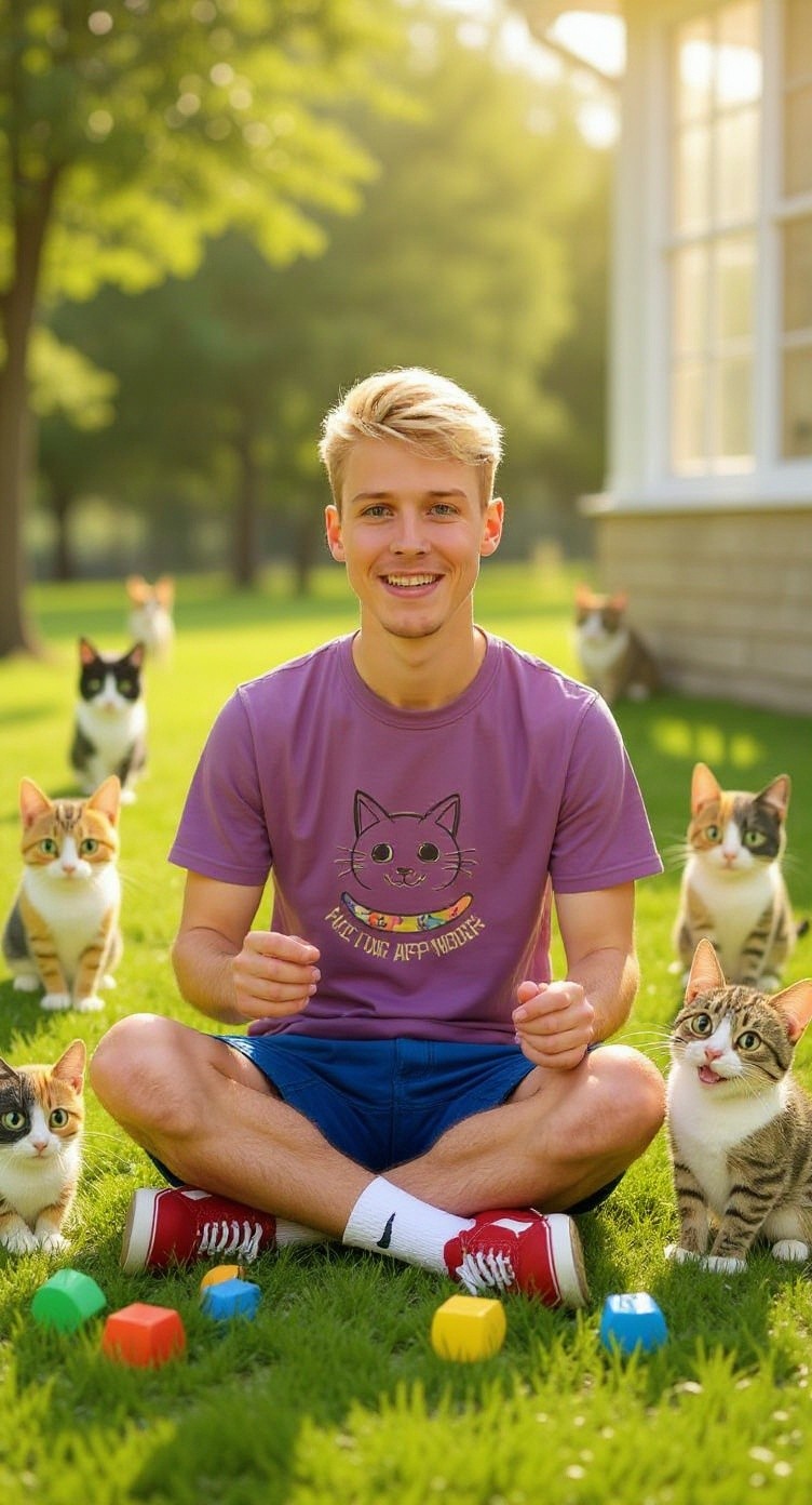 A Boy, His Cat, and a World of Imagination