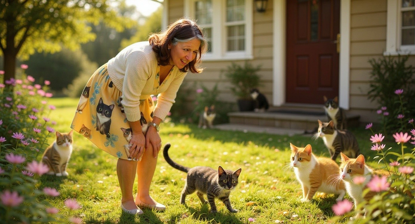 The Old Lady and the Stray Cat