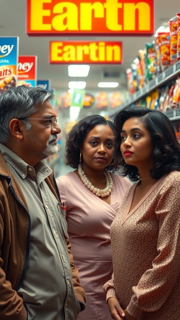 Sweet Family Moments in the Supermarket