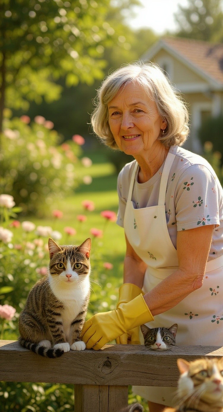 The Gardener and the Stray Cat