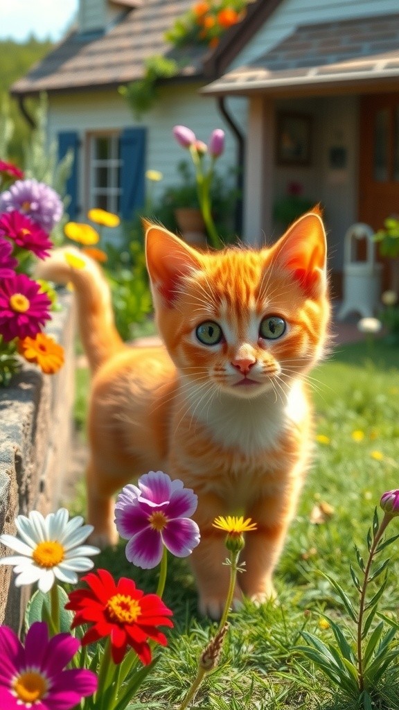 A Stray Cat's Visit to an Old Lady